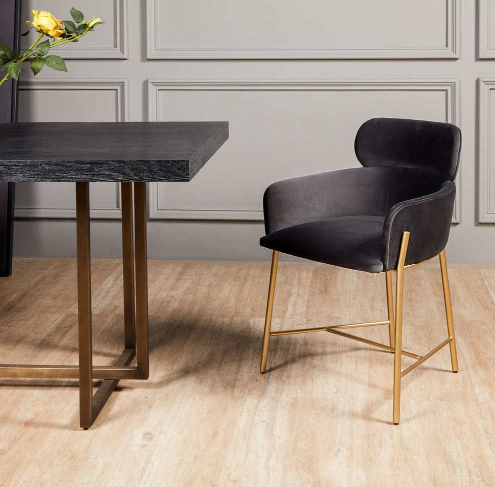 Safavieh Charlize Velvet Dining Chair | Dining Chairs | Modishstore - 6