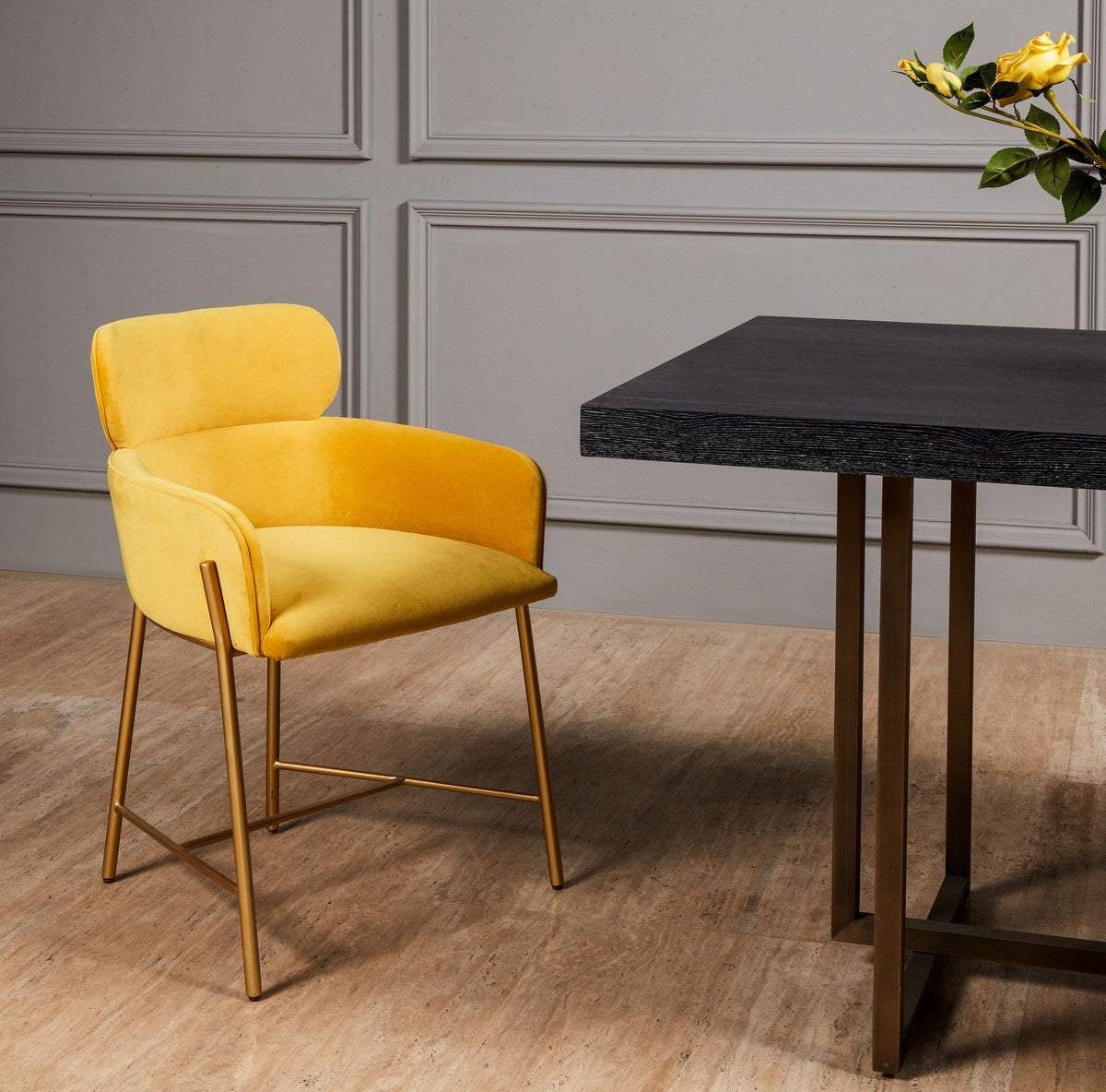 Safavieh Charlize Velvet Dining Chair | Dining Chairs | Modishstore - 11