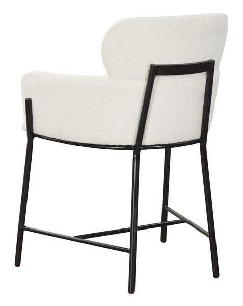 Safavieh Charlize Velvet Dining Chair - Ivory | Dining Chairs | Modishstore - 4