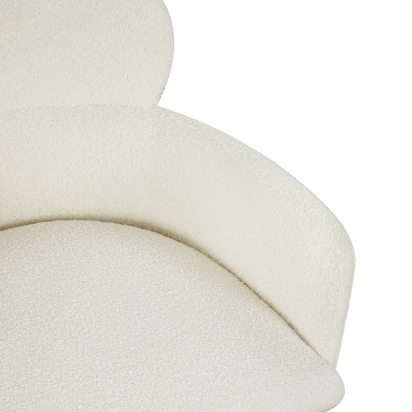 Safavieh Charlize Velvet Dining Chair - Ivory | Dining Chairs | Modishstore - 3