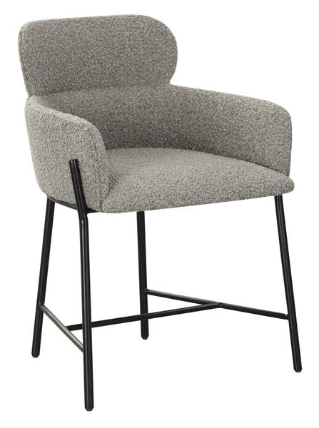 Safavieh Charlize Velvet Dining Chair - Light Gray | Dining Chairs | Modishstore - 5