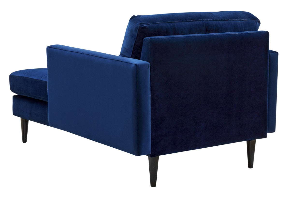 Safavieh Curtis Tufted Chaise - Navy | Lounge Chairs | Modishstore - 5