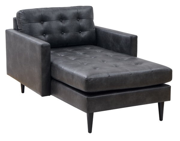 Safavieh Curtis Tufted Chaise - Gray | Lounge Chairs | Modishstore - 2