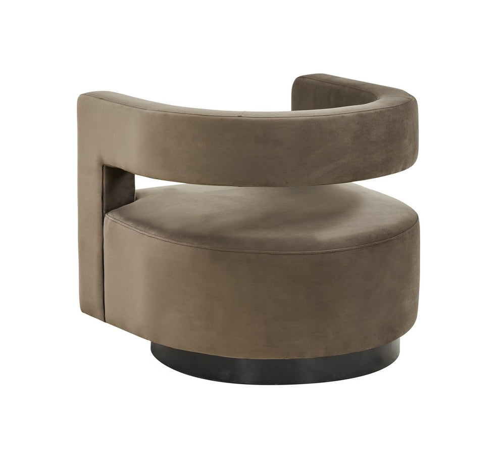 Safavieh Edgar Velvet  Swivel Chair | Accent Chairs | Modishstore - 4