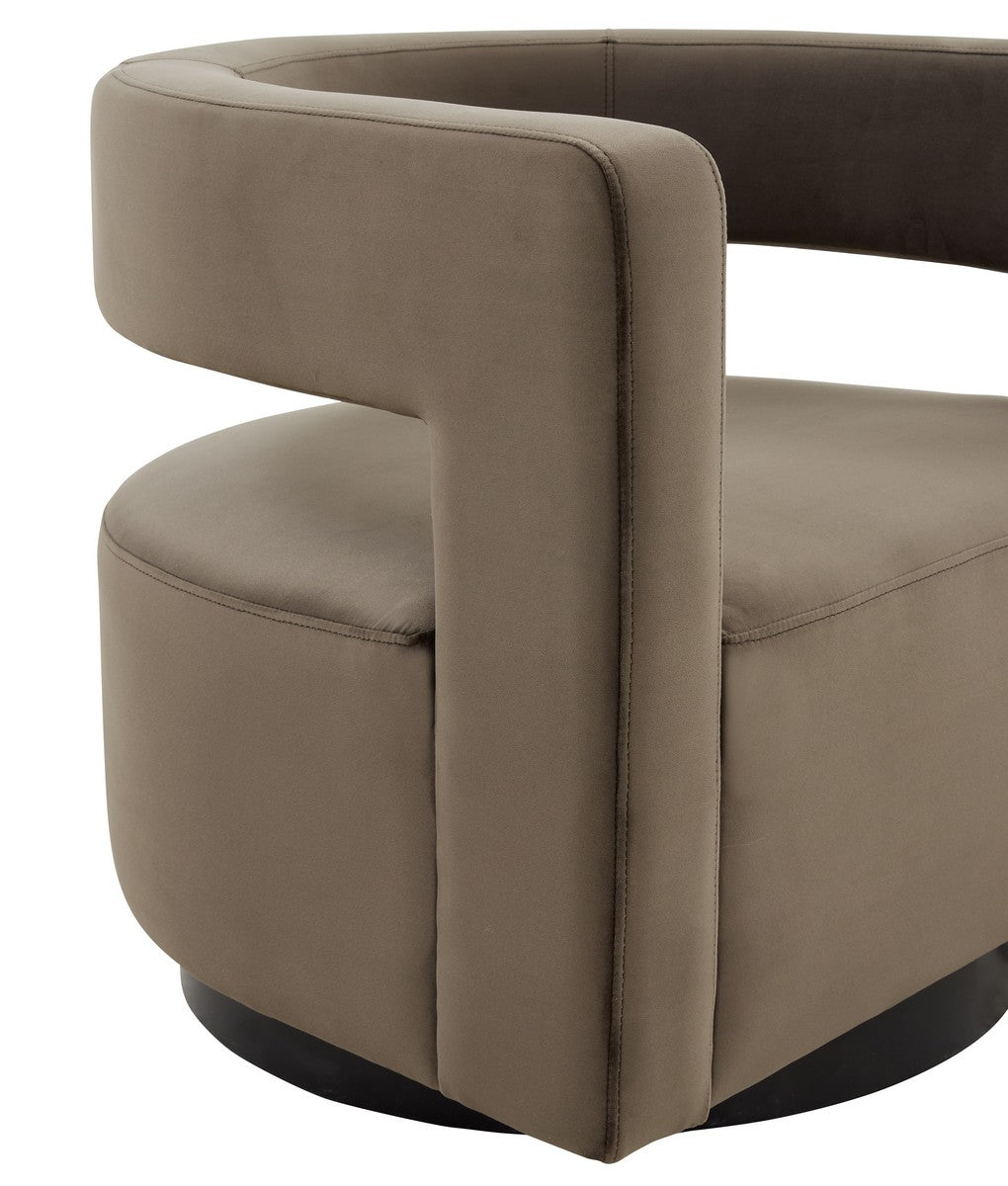 Safavieh Edgar Velvet  Swivel Chair | Accent Chairs | Modishstore - 2