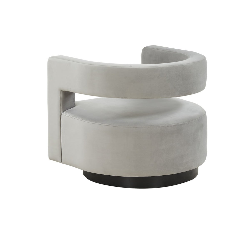 Safavieh Edgar Velvet  Swivel Chair | Accent Chairs | Modishstore - 7