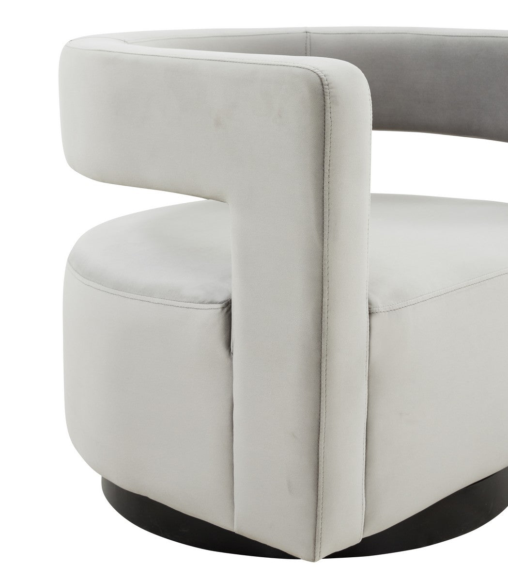 Safavieh Edgar Velvet  Swivel Chair | Accent Chairs | Modishstore - 6