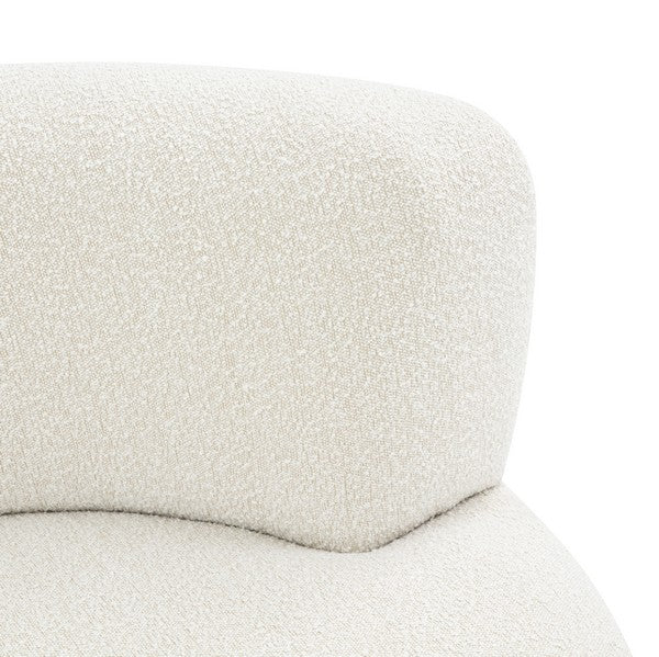 Safavieh Stevie Boucle Curved Back Sofa - Ivory | Sofas | Modishstore - 3