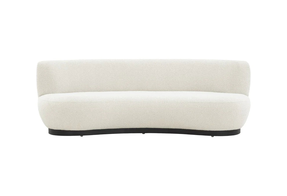 Safavieh Stevie Boucle Curved Back Sofa - Ivory | Sofas | Modishstore - 6