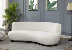 Safavieh Stevie Boucle Curved Back Sofa - Ivory