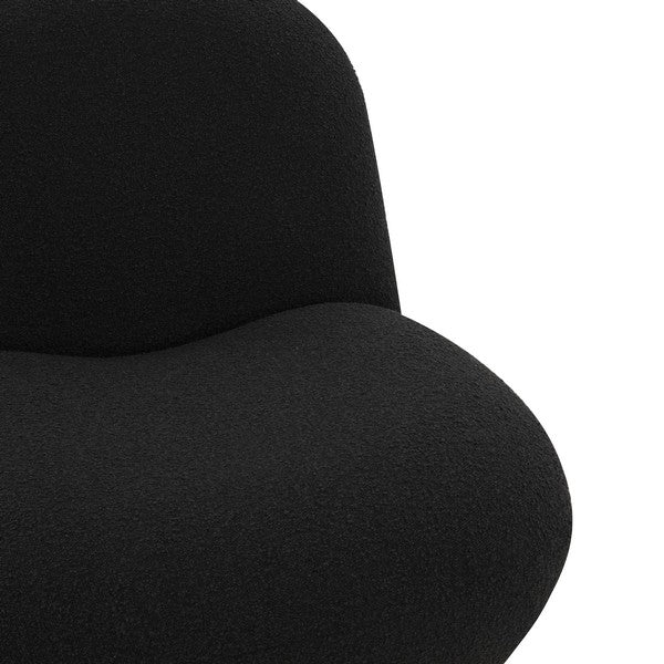Safavieh Stevie Boucle Accent Chair - Black | Accent Chairs | Modishstore - 3