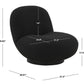 Safavieh Stevie Boucle Accent Chair - Black | Accent Chairs | Modishstore - 5