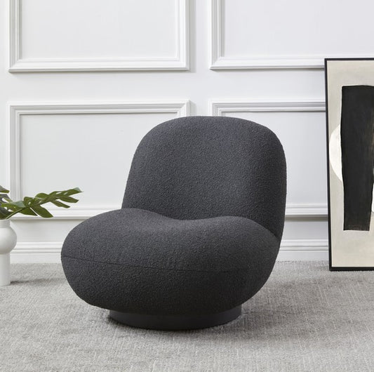 Safavieh Stevie Boucle Accent Chair - Black | Accent Chairs | Modishstore