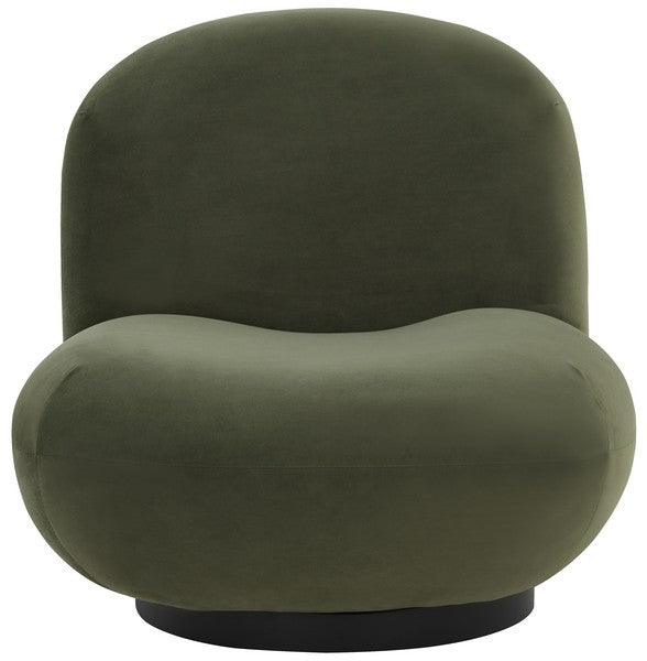 Safavieh Stevie Boucle Accent Chair - Olive Green | Accent Chairs | Modishstore - 2