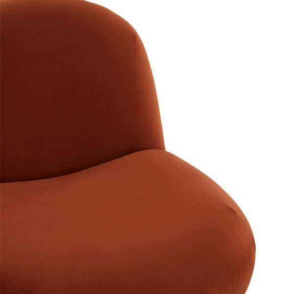Safavieh Stevie Boucle Accent Chair - Rust | Accent Chairs | Modishstore - 4