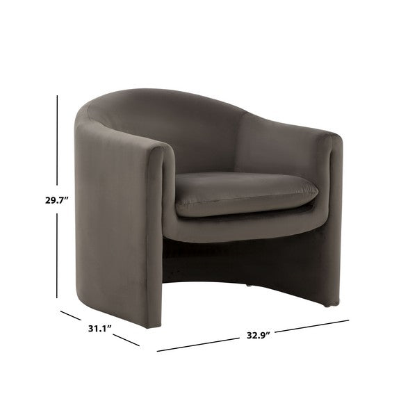 Safavieh Laylette Accent Chair - Dark Gray | Accent Chairs | Modishstore - 3