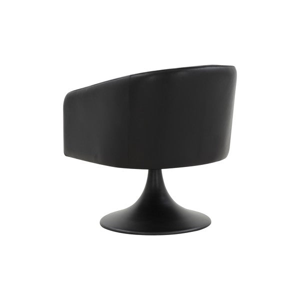 Safavieh Gonzalez Pedastal Chair - Black | Accent Chairs | Modishstore - 4