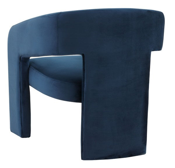 Safavieh Roseanna Modern Accent Chair - Navy | Accent Chairs | Modishstore - 5