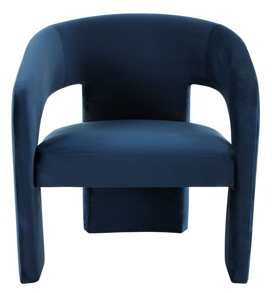 Safavieh Roseanna Modern Accent Chair - Navy | Accent Chairs | Modishstore - 2