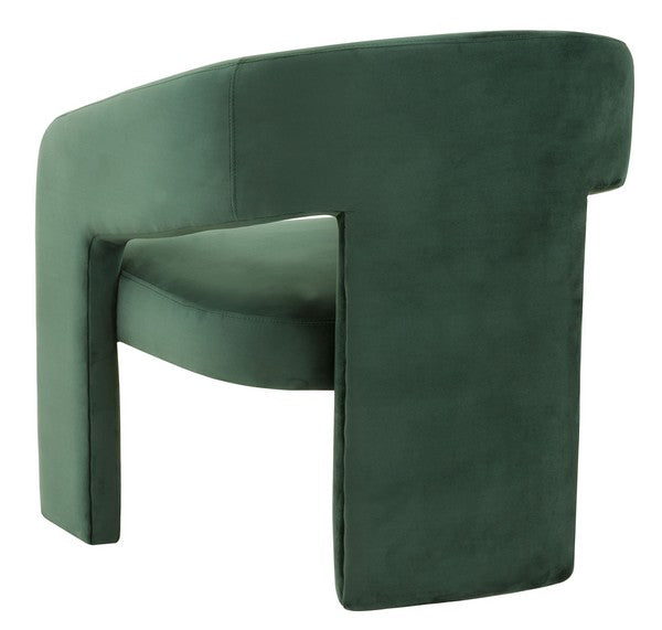 Safavieh Roseanna Modern Accent Chair - Forest Green | Accent Chairs | Modishstore - 5