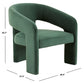 Safavieh Roseanna Modern Accent Chair - Forest Green | Accent Chairs | Modishstore - 3