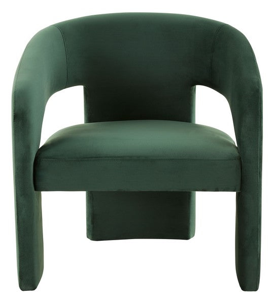 Safavieh Roseanna Modern Accent Chair - Forest Green | Accent Chairs | Modishstore - 2