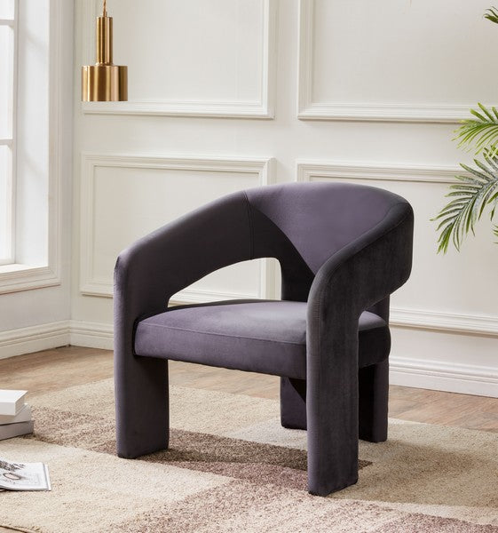 Safavieh Roseanna Modern Accent Chair - Dark Gray | Accent Chairs | Modishstore