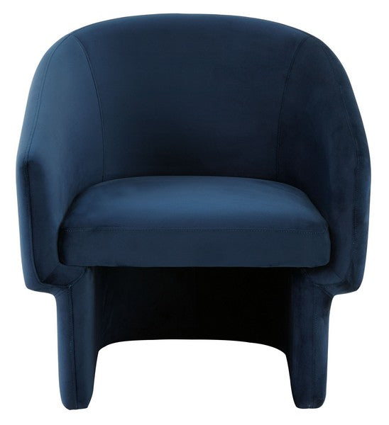 Safavieh Susie Barrel Back Accent Chair - Navy | Accent Chairs | Modishstore - 2