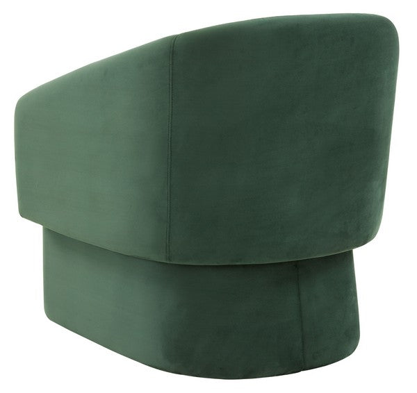 Safavieh Susie Barrel Back Accent Chair - Forest Green | Accent Chairs | Modishstore - 5