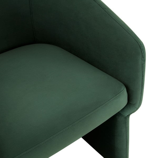 Safavieh Susie Barrel Back Accent Chair - Forest Green | Accent Chairs | Modishstore - 4