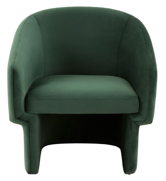 Safavieh Susie Barrel Back Accent Chair - Forest Green | Accent Chairs | Modishstore - 2