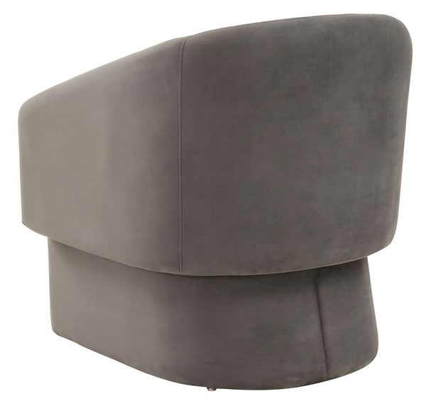 Safavieh Susie Barrel Back Accent Chair - Dark Gray | Accent Chairs | Modishstore - 4
