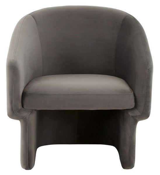 Safavieh Susie Barrel Back Accent Chair - Dark Gray | Accent Chairs | Modishstore - 2