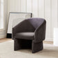 Safavieh Susie Barrel Back Accent Chair - Dark Gray | Accent Chairs | Modishstore