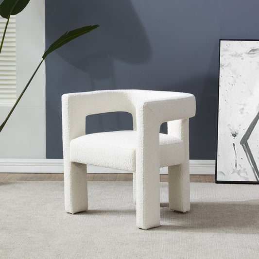 Safavieh Deandre Contemporary Chair - Ivory | Accent Chairs | Modishstore