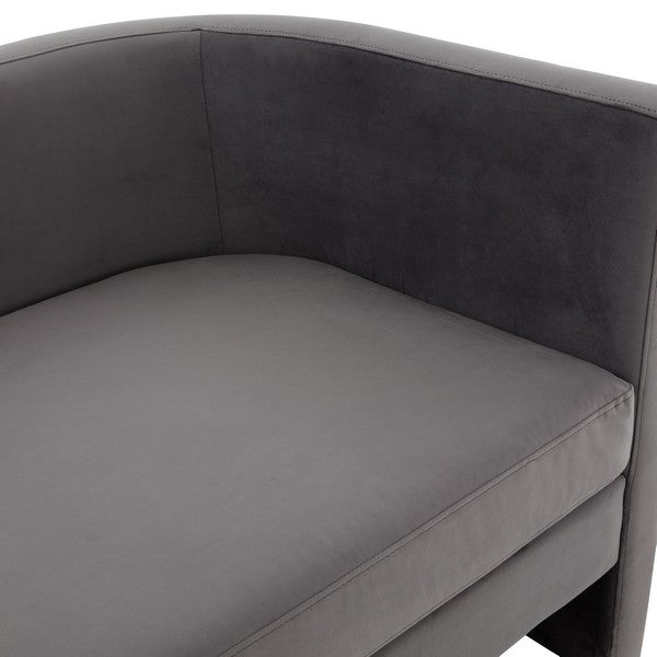 Safavieh Rosabeth Curved Sofa - Slate Gray | Sofas | Modishstore - 4