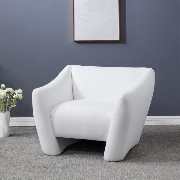 Safavieh Stefanie Modern Accent Chair - White | Accent Chairs | Modishstore