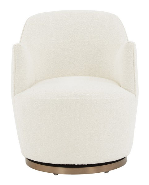 Safavieh Christian Swivel Accent Chair - Ivory | Accent Chairs | Modishstore - 2