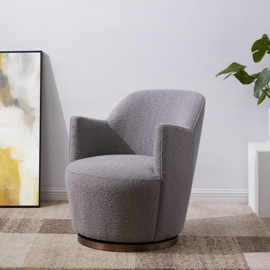 Safavieh Christian Swivel Accent Chair - Light Gray | Accent Chairs | Modishstore
