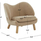 Safavieh Felicia Contemporary Chair - Tan | Accent Chairs | Modishstore - 3
