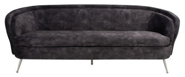 Safavieh Maryssa Curved Back Sofa - Charcoal Gray | Sofas | Modishstore - 2