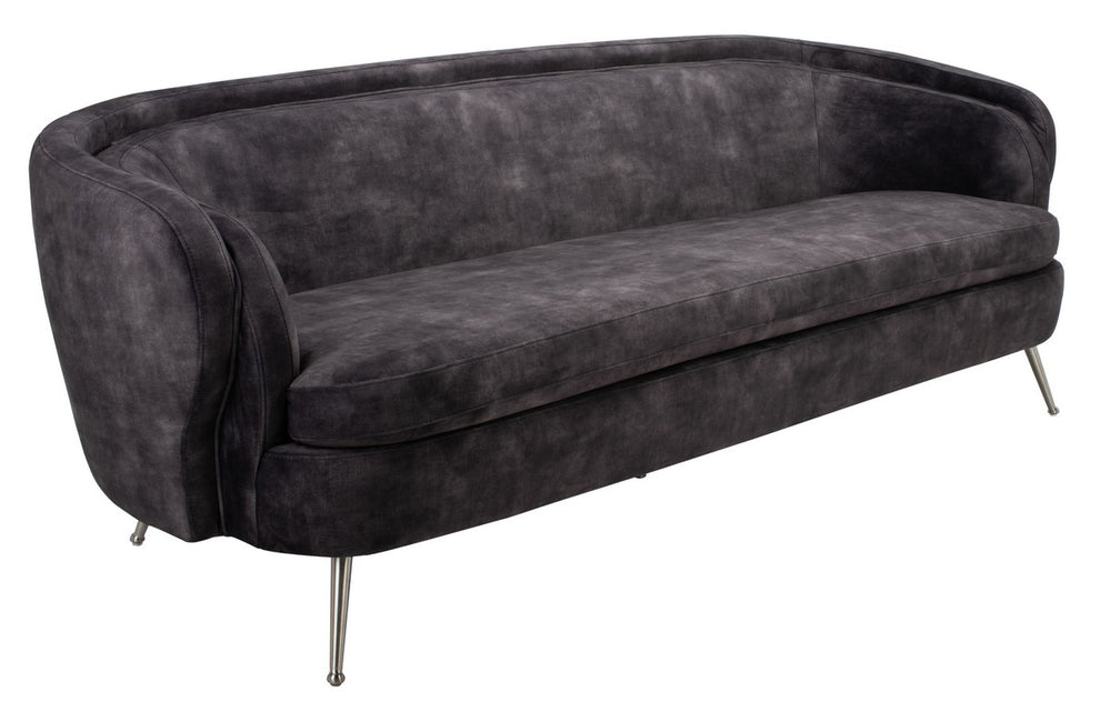 Safavieh Maryssa Curved Back Sofa - Charcoal Gray | Sofas | Modishstore - 3