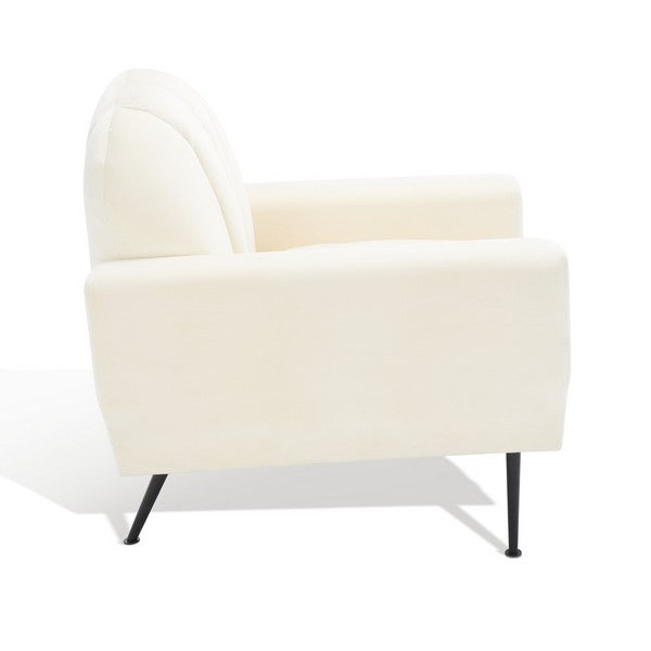 Safavieh Josh Channel Tufted Chair - Creme | Accent Chairs | Modishstore - 4