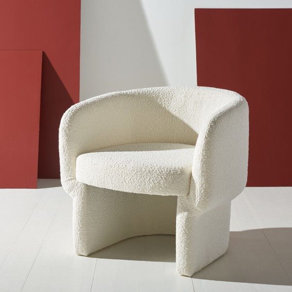Safavieh Kellyanne Modern Dining Chair - Ivory | Accent Chairs | Modishstore