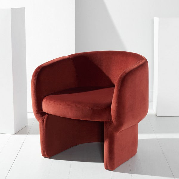 Safavieh Kellyanne Modern Dining Chair - Rust | Accent Chairs | Modishstore