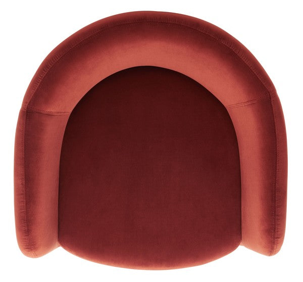 Safavieh Kellyanne Modern Dining Chair - Rust | Accent Chairs | Modishstore - 4
