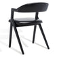 Safavieh Sherisse Vegan Dining Chair - Black | Dining Chairs | Modishstore - 5