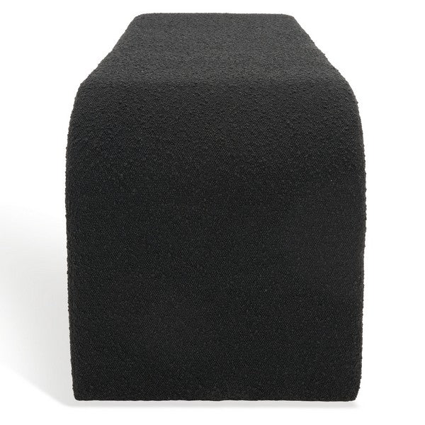 Safavieh Caralynn Upholstered Bench - Black | Benches | Modishstore - 3