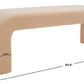 Safavieh Caralynn Upholstered Bench - Tan | Benches | Modishstore - 4