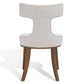 Safavieh Krisalyn Linen Dining Chair - Taupe | Dining Chairs | Modishstore - 5